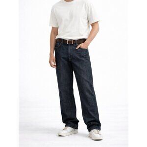 JUICY COUTURE jeans straight blue 38 low rise dark wash retro 90s Y2K denim